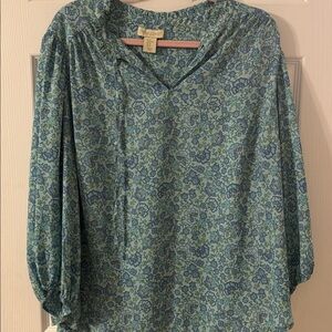 Cynthia Rowley Green Blue Floral